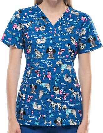 cheap print scrub tops